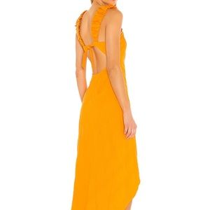 Free People at Dusk MIDI Dress Poppy Field L